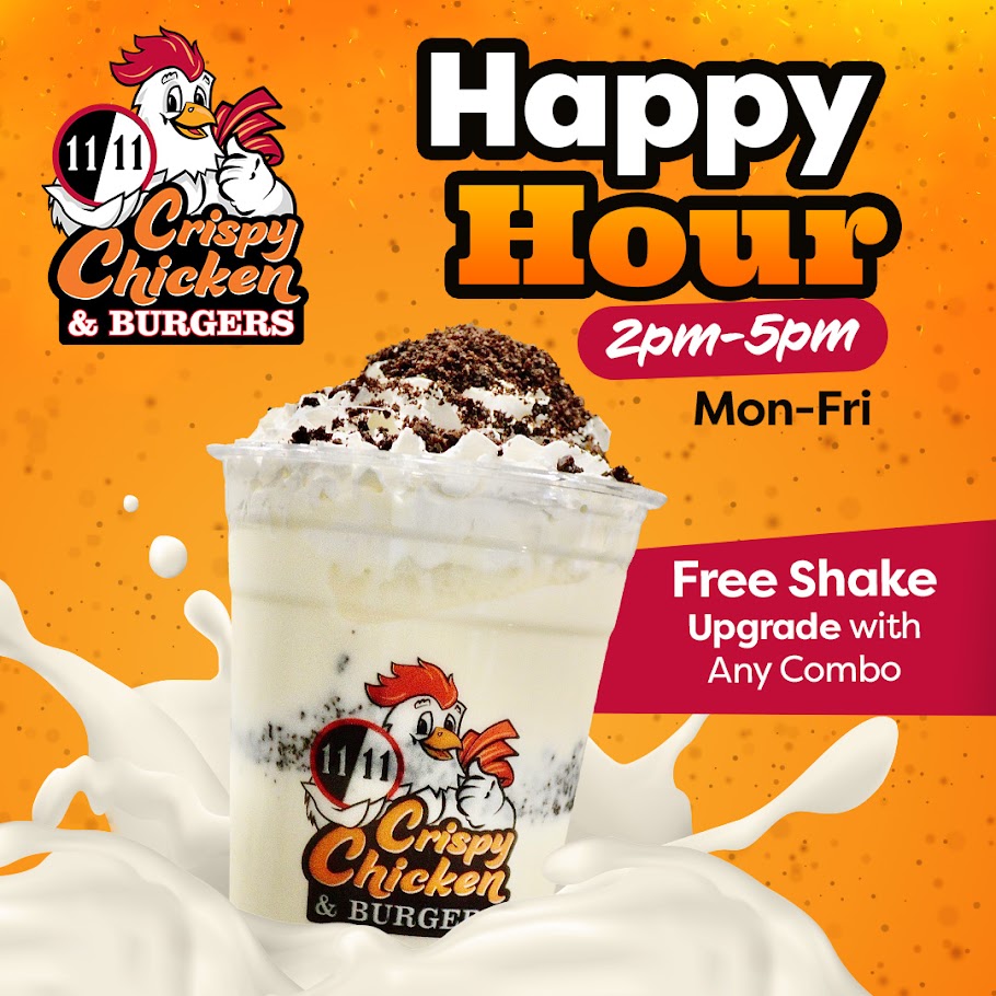 Free Shake Upgrade with Any Combo