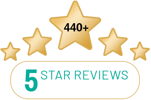 5 Star Reviews on Google and Facebook