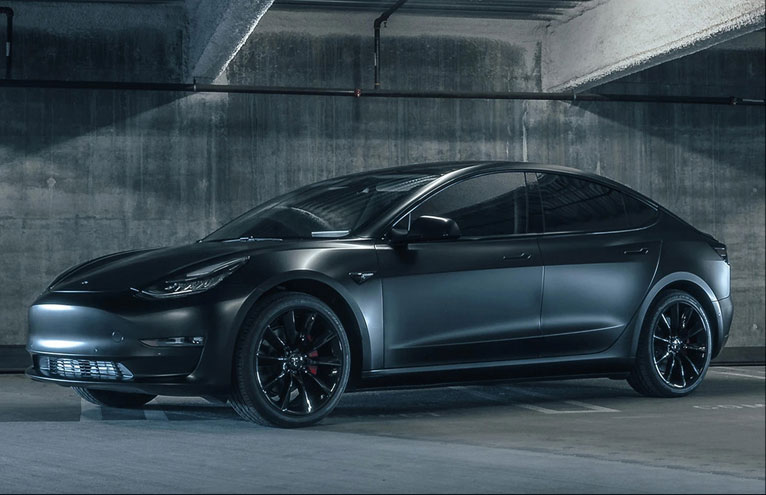 Dark Grey Car with Windows Tinting