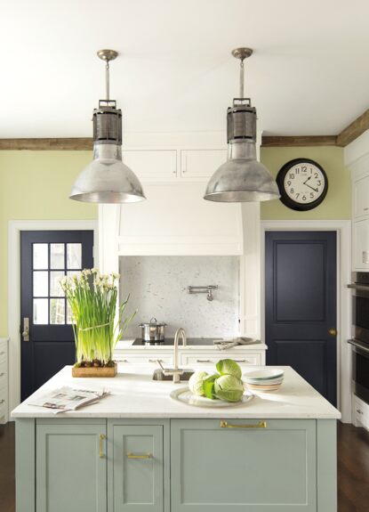 A Refreshing Green Kitchen