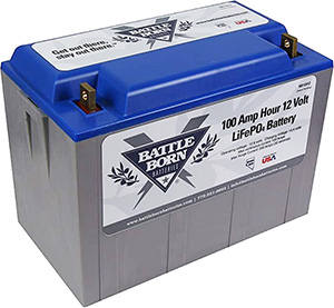 Battle Born Batteries Lithium Iron Phosphate 100 Ah 12V