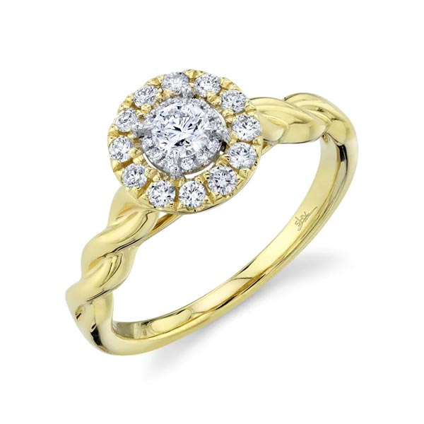 0.45CT ROUND DIAMOND ENGAGEMENT RING