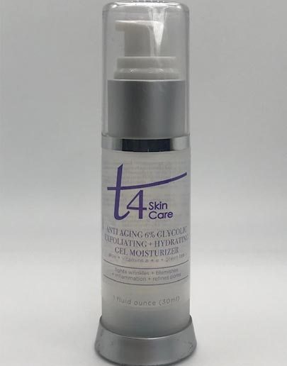 T4 Anti-Aging 6% Glycolic Exfoliating + Hydrating Gel - 1 oz.