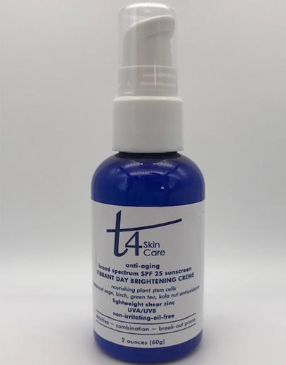 T4 Anti-Aging SPF 25 Vibrant Day Brightening Creme-2 oz.