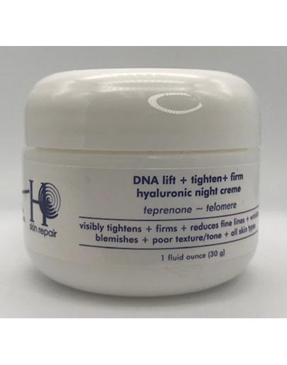 T4 + H DNA Lift+ Tighten + Firm Teprenone + Hyaluronic Night Creme-1 oz