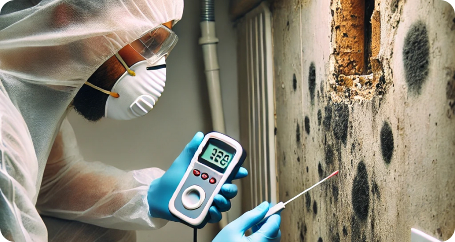 Mold Inspection with a Special Device