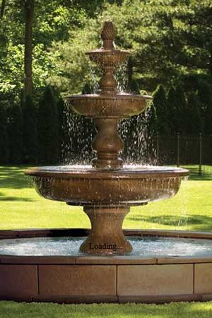 garden stone fountain Massarelli 3703