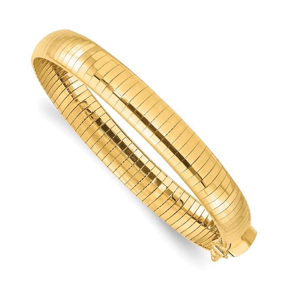 Leslie's 14K 8mm Lightweight Domed Omega Bracelet