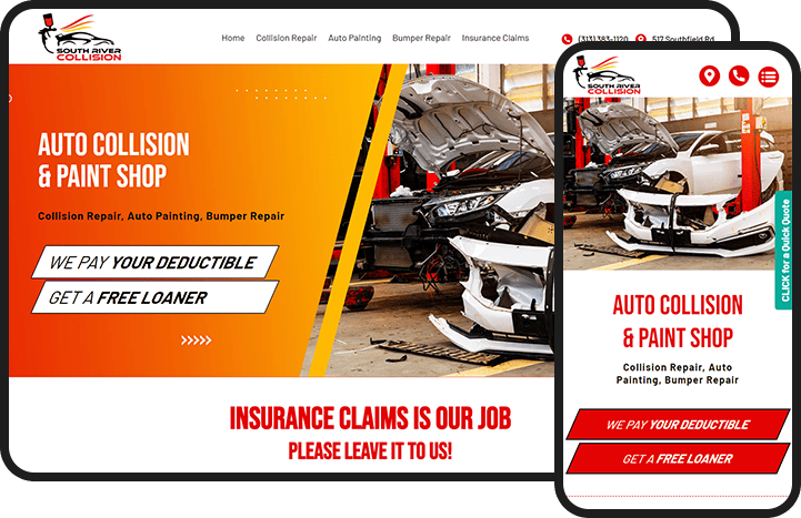 South River Collision Website Design