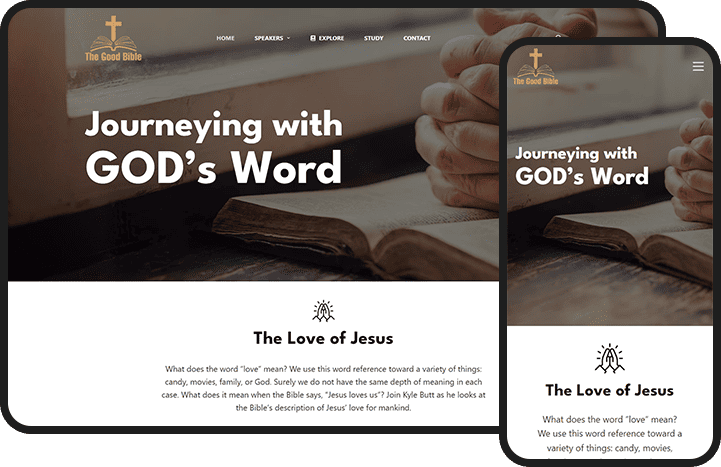 The Good Bible Website Design