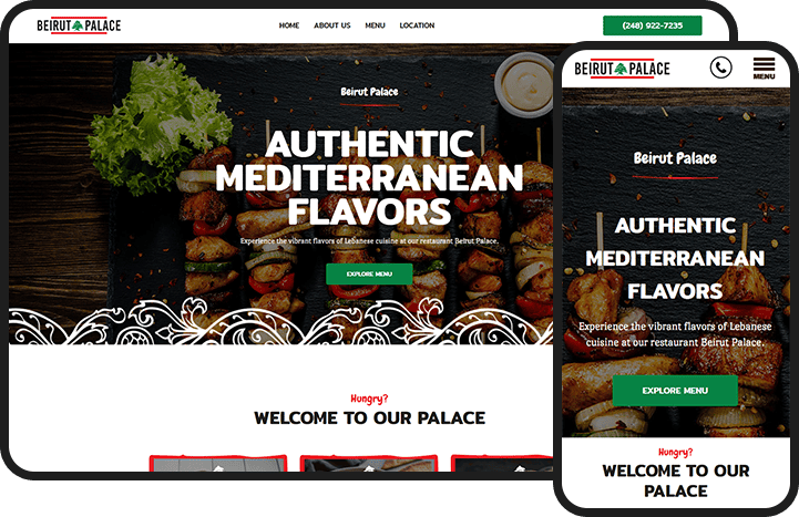 Beirut Palace Restaurant Website Design