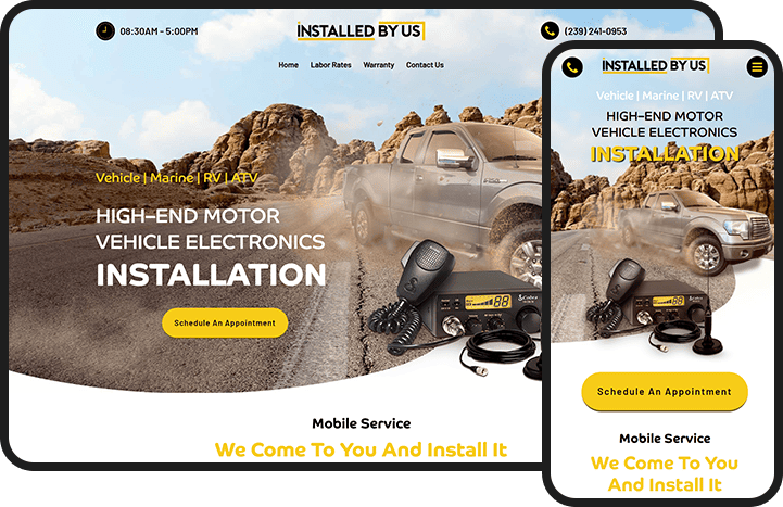 Installed By Us Website Design