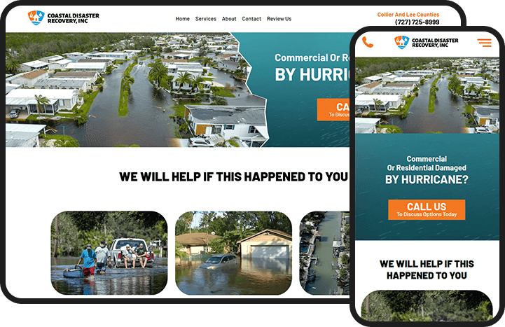 Coastal Disaster Recovery Website Design