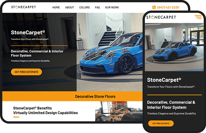 Stone Carpet Website Design