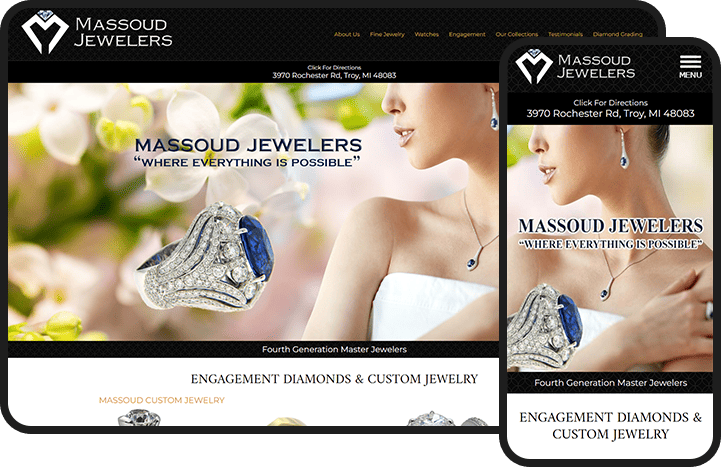 Massoud Jewelers Website Design