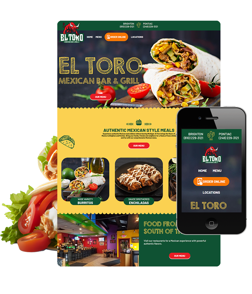 Chef Displaying Restaurant Website Design Solutions