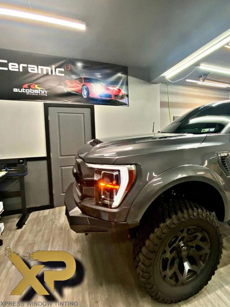 Big Gray Truck with PPF and Tinted Windows