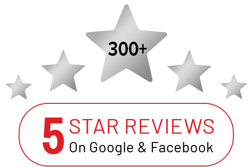 5 Star Reviews on Google and Facebook